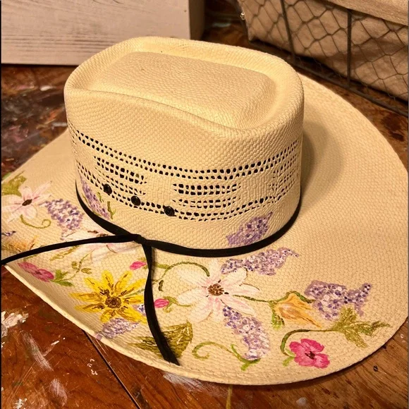 Justin Boots | Accessories | Hand Painted Justin Hats | Poshmark display picture 2
